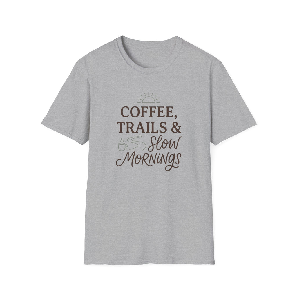 Coffee Trails and Slow Mornings T-Shirt