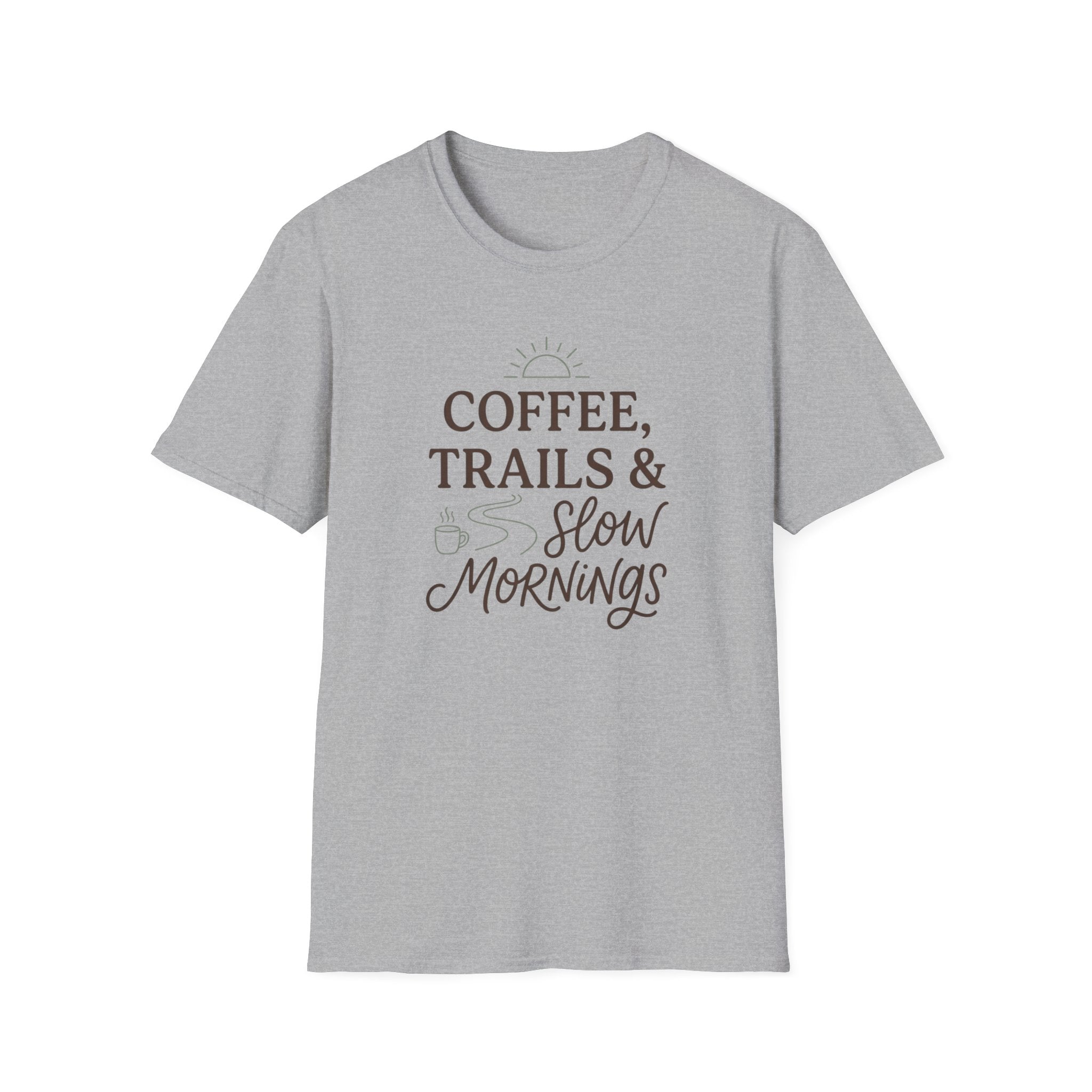 Coffee Trails and Slow Mornings T-Shirt